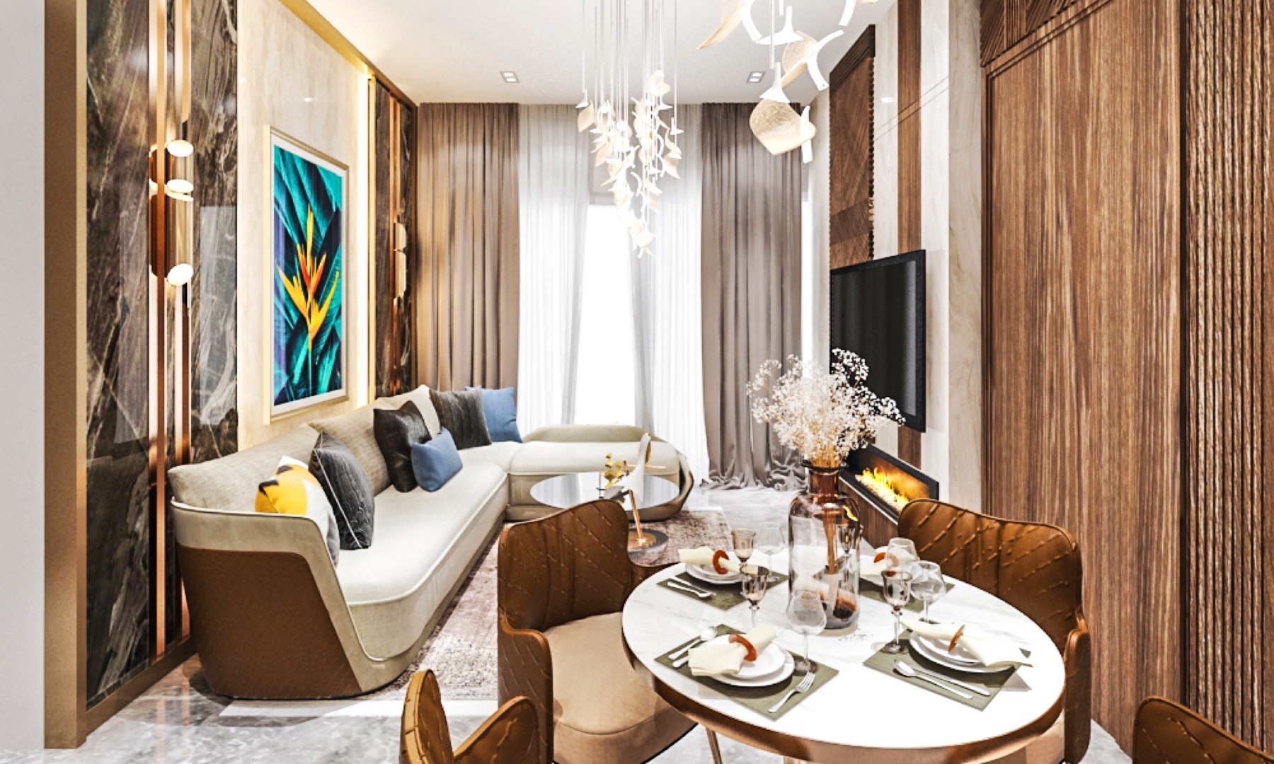 Demir Home City i̇ç mekân görseli